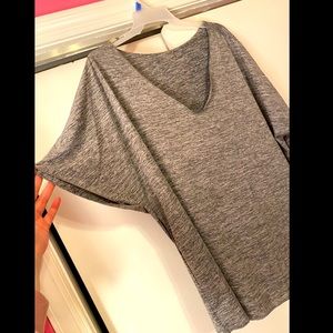 Shein- V-neck relaxed fit Tshirt